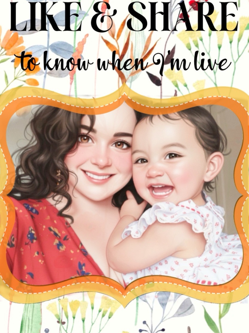 Please like this flyer to know when I’m live!